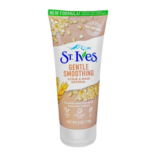 ST.IVES GENTLE SMOOTHING SCRUB & MASK OATMEAL 170g